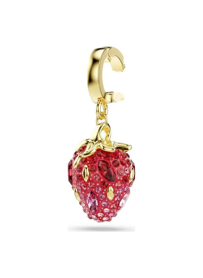 SWAROVSKI  Idyllia Red Strawberry Charm Gold Tone Plated Bracelet 5743136 for Women | Best Price UAE